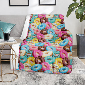 Yummy Donut Pattern Print Blanket