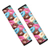 Yummy Donut Pattern Print Car Seat Belt Covers