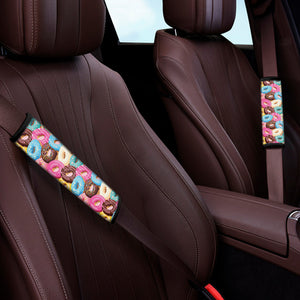 Yummy Donut Pattern Print Car Seat Belt Covers