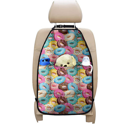 Yummy Donut Pattern Print Car Seat Organizers