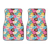 Yummy Donut Pattern Print Front Car Floor Mats