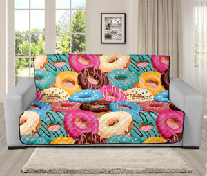 Yummy Donut Pattern Print Futon Protector