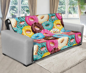 Yummy Donut Pattern Print Futon Protector