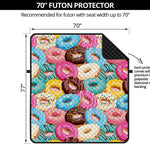 Yummy Donut Pattern Print Futon Protector