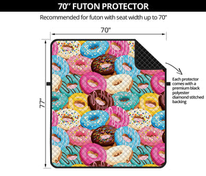 Yummy Donut Pattern Print Futon Protector