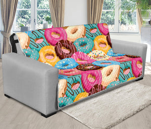 Yummy Donut Pattern Print Futon Protector