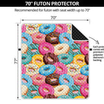 Yummy Donut Pattern Print Futon Protector