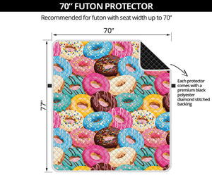 Yummy Donut Pattern Print Futon Protector