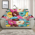 Yummy Donut Pattern Print Half Sofa Protector