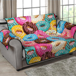 Yummy Donut Pattern Print Loveseat Protector