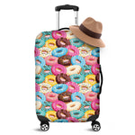 Yummy Donut Pattern Print Luggage Cover