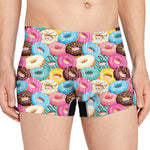 Yummy Donut Pattern Print Men's Boxer Briefs