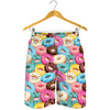 Yummy Donut Pattern Print Men's Shorts