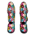 Yummy Donut Pattern Print Muay Thai Shin Guards
