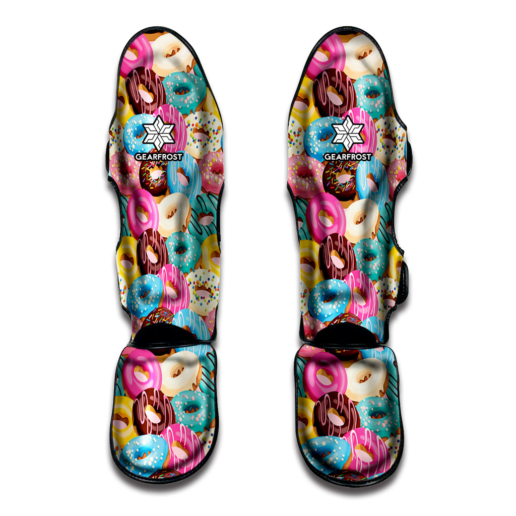 Yummy Donut Pattern Print Muay Thai Shin Guard