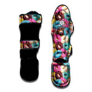 Yummy Donut Pattern Print Muay Thai Shin Guard