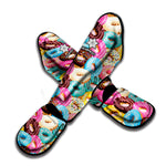 Yummy Donut Pattern Print Muay Thai Shin Guard