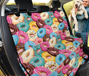 Yummy Donut Pattern Print Pet Car Back Seat Cover