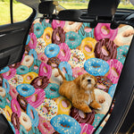 Yummy Donut Pattern Print Pet Car Back Seat Cover