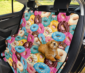 Yummy Donut Pattern Print Pet Car Back Seat Cover