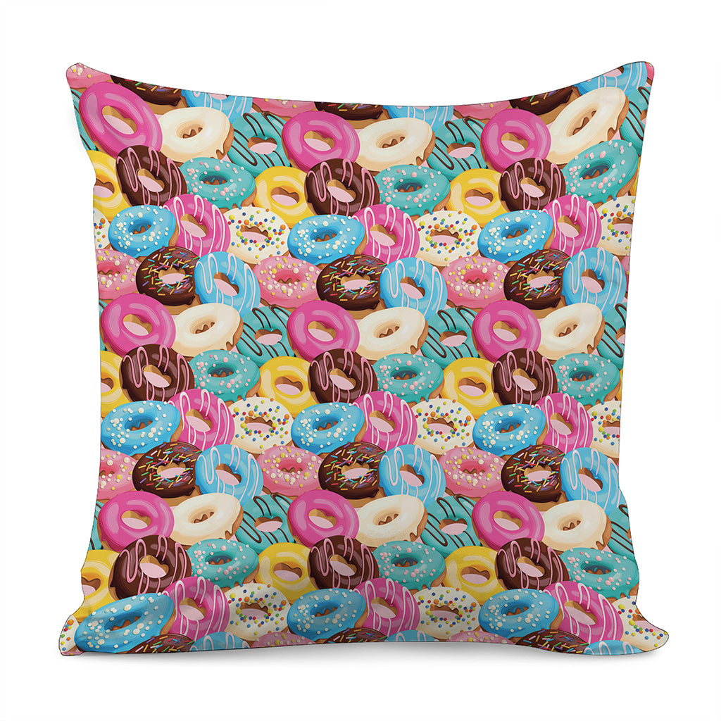 Yummy Donut Pattern Print Pillow Cover