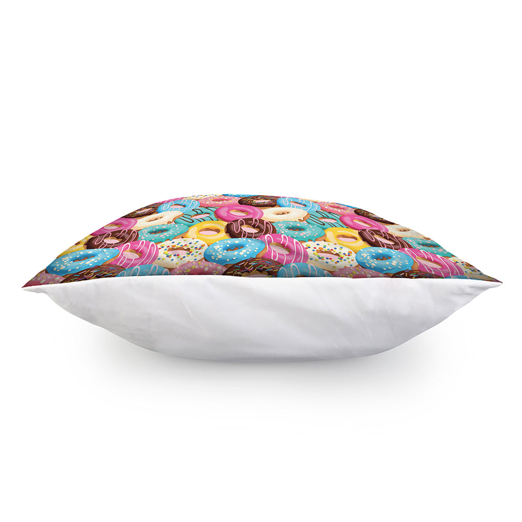 Yummy Donut Pattern Print Pillow Cover