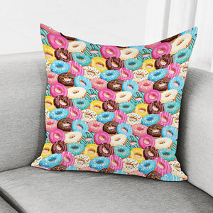 Yummy Donut Pattern Print Pillow Cover