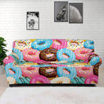 Yummy Donut Pattern Print Sofa Cover