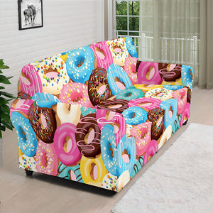 Yummy Donut Pattern Print Sofa Cover