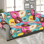 Yummy Donut Pattern Print Sofa Protector