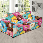 Yummy Donut Pattern Print Sofa Slipcover