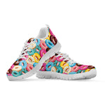 Yummy Donut Pattern Print White Sneakers