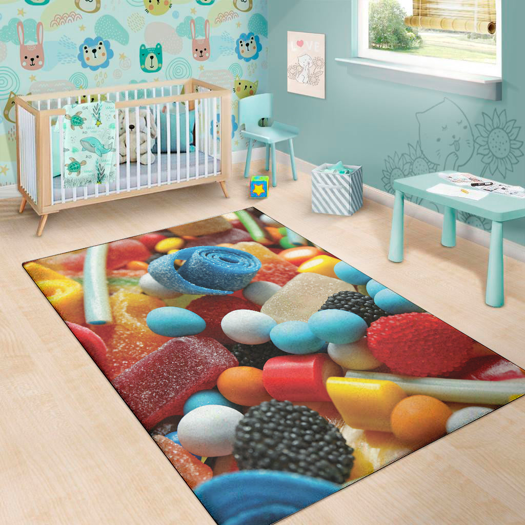 Yummy Gummy Print Area Rug