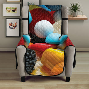 Yummy Gummy Print Armchair Protector