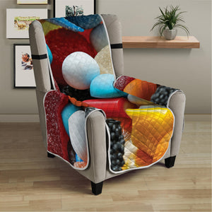 Yummy Gummy Print Armchair Protector