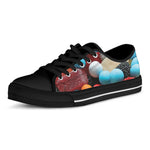 Yummy Gummy Print Black Low Top Shoes