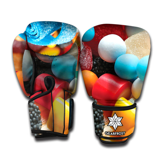 Yummy Gummy Print Boxing Gloves