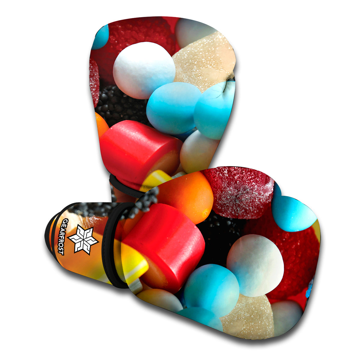 Yummy Gummy Print Boxing Gloves