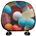 Yummy Gummy Print Car Headrest Covers