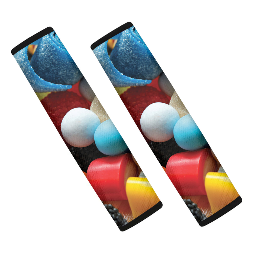 Yummy Gummy Print Car Seat Belt Covers