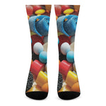 Yummy Gummy Print Crew Socks