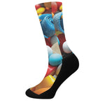Yummy Gummy Print Crew Socks