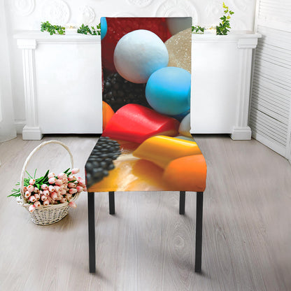 Yummy Gummy Print Dining Chair Slipcover