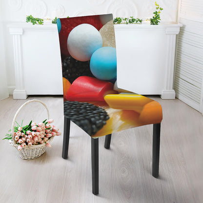 Yummy Gummy Print Dining Chair Slipcover