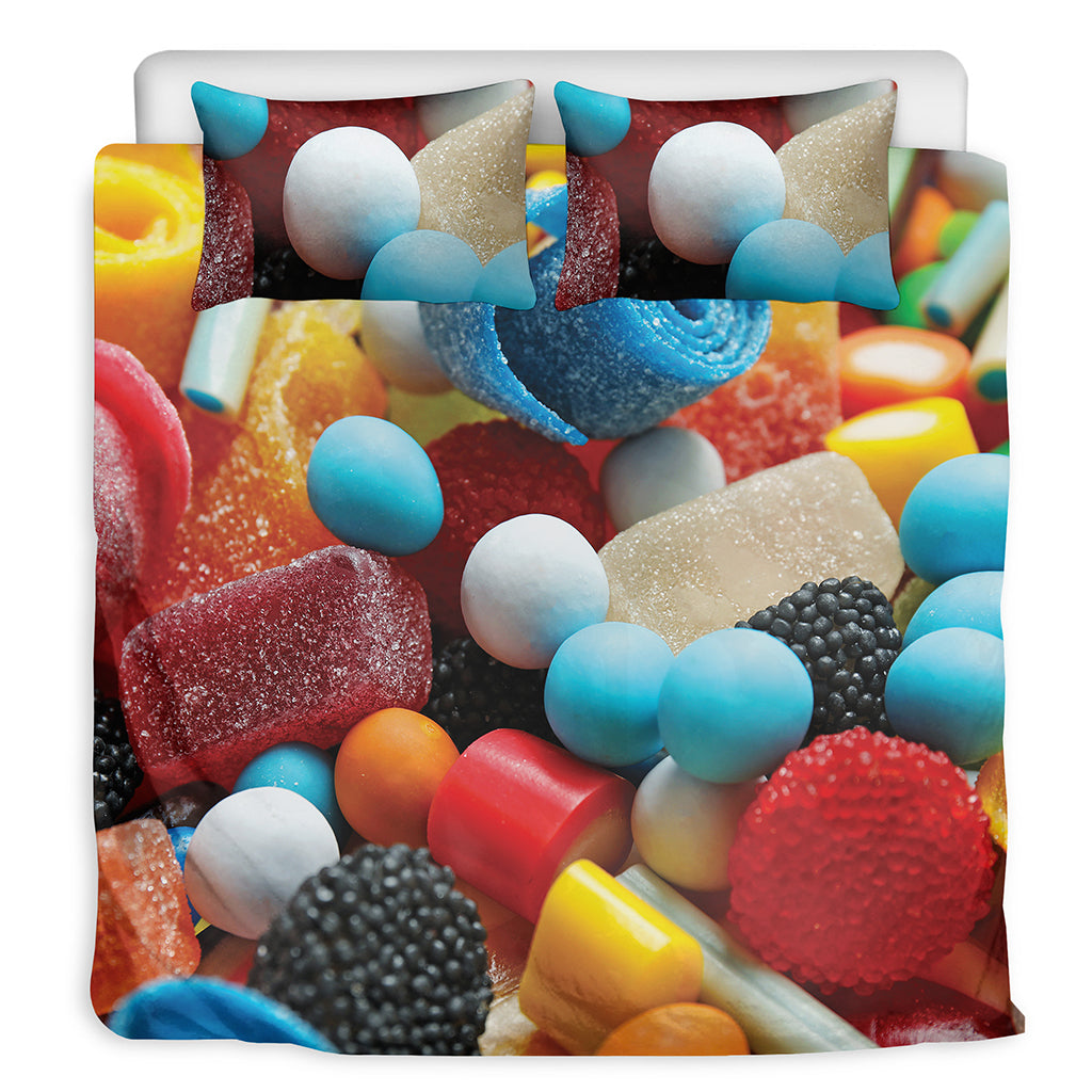 Yummy Gummy Print Duvet Cover Bedding Set