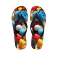Yummy Gummy Print Flip Flops