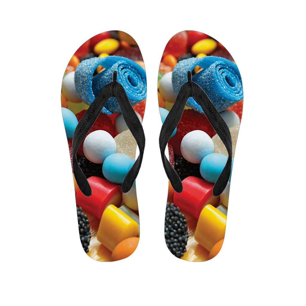 Yummy Gummy Print Flip Flops