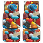 Yummy Gummy Print Front and Back Car Floor Mats