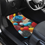 Yummy Gummy Print Front and Back Car Floor Mats