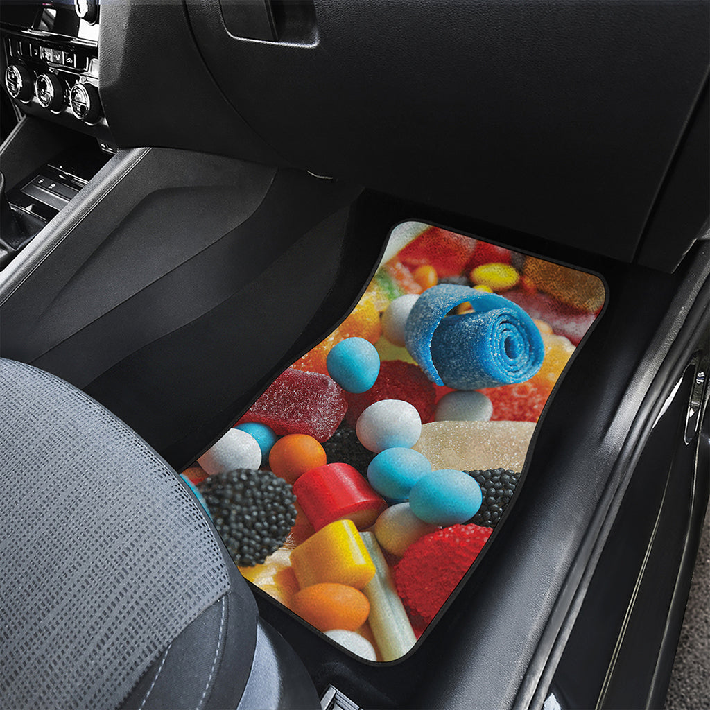 Yummy Gummy Print Front and Back Car Floor Mats